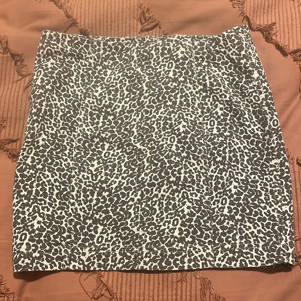 Free People Leopard Print Skirt